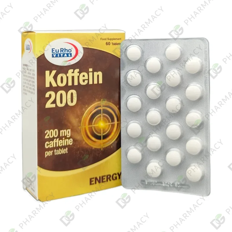 کافئین یوروویتال 200 میلی گرم